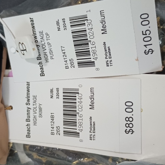 Beach Bunny NWT High Voltage MD Swimsuit - Picture 8 of 10